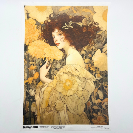 IndigoBlu Rice Paper A4 - Goddess of Spring